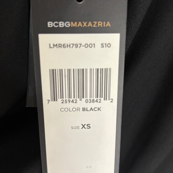 BCBGMAXAZRIA Black Cocktail Dress SZ XS NWT - Picture 5 of 9